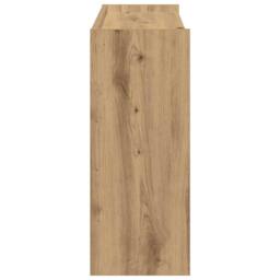 Berkfield Home Shoe Rack Artisan Oak 80x25x62 cm Engineered Wood in Brown - Size: 80 x 25 x 62 cm - thumbnail 5