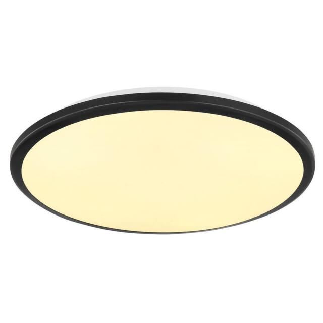Netlighting Xander Flush Ceiling Light Matt Black LED 3000K - image 1