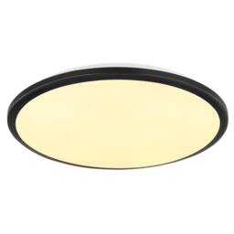 Netlighting Xander Flush Ceiling Light Matt Black LED 3000K - thumbnail 1