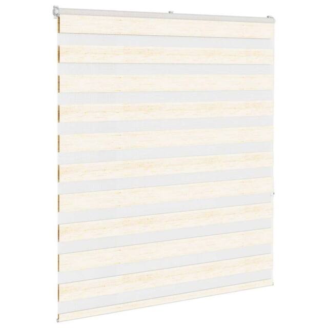 Berkfield Home Elegant Zebra Blind Marble Beige 120x150 cm Fabric Width 115.9 cm - image 1