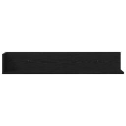 Berkfield Home Wall Shelves 2 pcs Black 100x16.5x16.5 cm Engineered Wood - thumbnail 4
