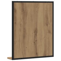 Berkfield Home Bathroom Mirror Artisan Oak 50x12x60 cm Engineered Wood in Brown - Size: 50 x 12 x 60 cm - thumbnail 7