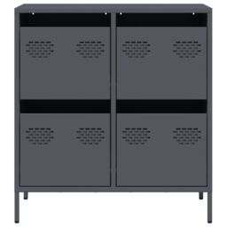 Berkfield Home Sideboard¬†Anthracite 68x39x73.5 cm Cold-rolled Steel in Black - thumbnail 5