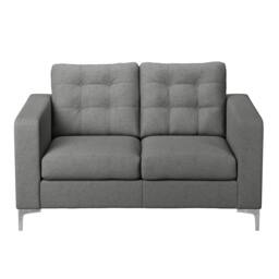 Furnishings For Less UK Smart Hackney Fabric Sofa Suite Formal 3 Seater & 2 Seater Saphire Blue or Pewter Grey in Charcoal - thumbnail 3
