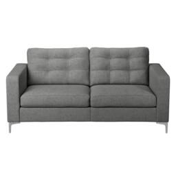 Furnishings For Less UK Smart Hackney Fabric Sofa Suite Formal 3 Seater & 2 Seater Saphire Blue or Pewter Grey in Charcoal - thumbnail 2