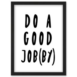 Artery8 Funny Bathroom Toilet Wall Art Scottish Do A Good Jobby Artwork Framed Wall Art Print A4 in Black - thumbnail 1