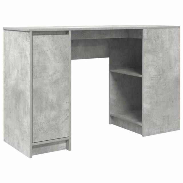 Berkfield Home Desk Concrete Grey 120x42x76 cm Engineered Wood - Size: 120 x 42 x 76 cm - image 1