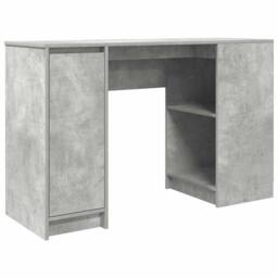Berkfield Home Desk Concrete Grey 120x42x76 cm Engineered Wood - Size: 120 x 42 x 76 cm - thumbnail 1