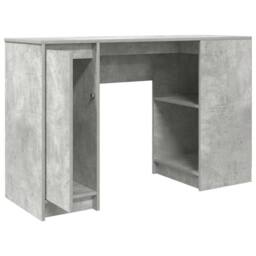 Berkfield Home Desk Concrete Grey 120x42x76 cm Engineered Wood - Size: 120 x 42 x 76 cm - thumbnail 5