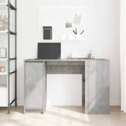 Berkfield Home Desk Concrete Grey 120x42x76 cm Engineered Wood - Size: 120 x 42 x 76 cm - thumbnail 3