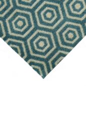 JVL Mega Machine Washable Doormat 50 x 75 cm Geo Hex in Teal - Size: 50 cm x 75 cm - thumbnail 4