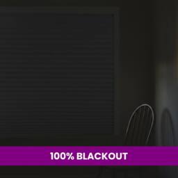 Furnished Stick On Blackout Blinds - No Drill Removable Portable Pleated Shades in White - Size: 85 cm width x 150 cm drop - thumbnail 3