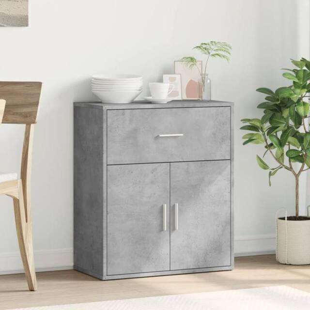 Berkfield Home Sideboard Concrete Grey 60x31x70 cm Engineered Wood - Size: 60 x 31 x 70 cm - image 1