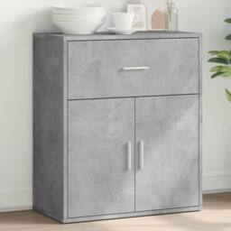 Berkfield Home Sideboard Concrete Grey 60x31x70 cm Engineered Wood - Size: 60 x 31 x 70 cm - thumbnail 2