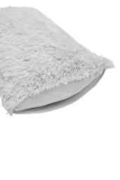 Living and Home 3Pcs Soft Skin-friendly Faux Mink Fleece Duvet Set in Light Grey - Size: Single - thumbnail 8