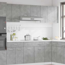 Berkfield Home Hanging Cabinet Lyon Concrete Grey 30x31x60 cm Engineered Wood - Size: 30 x 31 x 60 cm - thumbnail 3