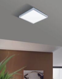 Loops 2 PACK Wall Flush Ceiling Light Colour Chrome Shade White Plastic Bulb LED 20W - thumbnail 3