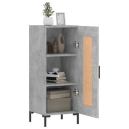 Berkfield Home Sideboard Concrete Grey 34.5x34x90 cm Engineered Wood - thumbnail 4