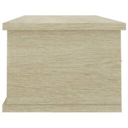 Berkfield Home Wall-mounted Drawer Shelf Sonoma Oak 88x26x18.5 cm Engineered Wood in Brown - thumbnail 5