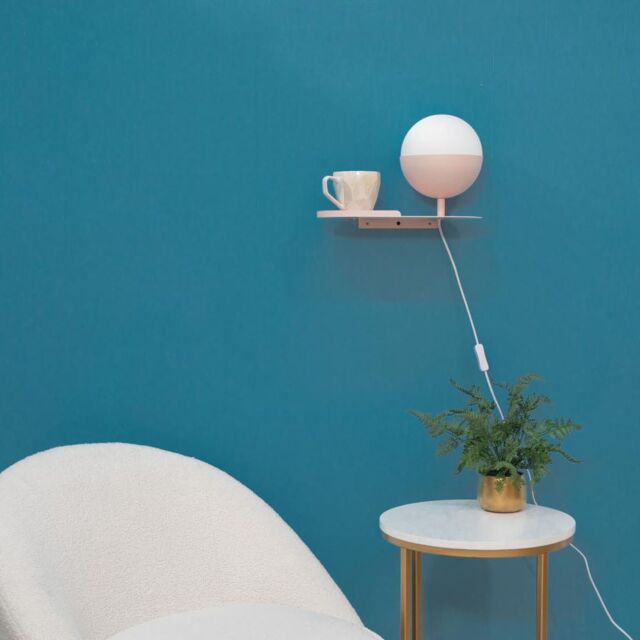 ValueLights Marlow Blush Pink Wall Shelf Lamp - image 1