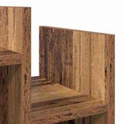 Berkfield Home Side Cabinet Old wood 60 x 26 x 60 cm Engineered wood in Brown - thumbnail 6