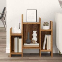 Berkfield Home Side Cabinet Old wood 60 x 26 x 60 cm Engineered wood in Brown - thumbnail 4