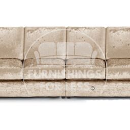Furnishings For Less UK Crystal Crushed Velvet Long 4 Seater Sofa Full Back Curved Arm Full Back in Beige - thumbnail 2