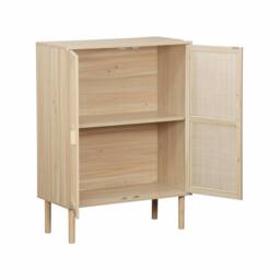 sweeek 80cm woven rattan storage cabinet in Beige - thumbnail 8