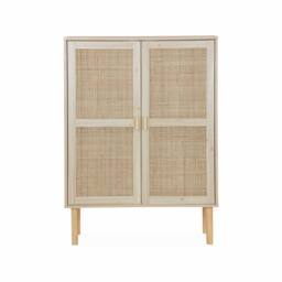 sweeek 80cm woven rattan storage cabinet in Beige - thumbnail 6