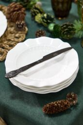 Dibor Set of 12 Four Person Royal White Christmas Dinner Set Christmas Crockery Set - Size: 12 Pack - thumbnail 4