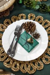 Dibor Set of 12 Four Person Royal White Christmas Dinner Set Christmas Crockery Set - Size: 12 Pack - thumbnail 6