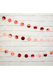 KDMD Red Foil Circle Garland 2 Pack