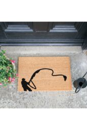 Artsy Mats Fishing Doormat - Regular 60x40cm in Black - Size: 40 cm x 60 cm - thumbnail 2