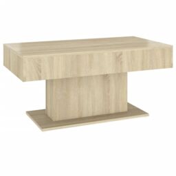 Berkfield Home Coffee Table Sonoma Oak 96x50x45 cm Engineered Wood in Brown - Size: 96 x 50 x 45 cm - thumbnail 2