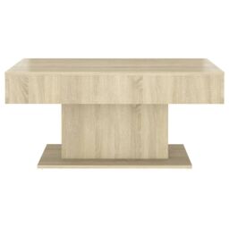 Berkfield Home Coffee Table Sonoma Oak 96x50x45 cm Engineered Wood in Brown - Size: 96 x 50 x 45 cm - thumbnail 4