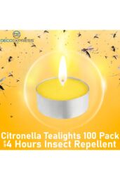 Deco Express Citronella Candles 4 Hours Pack of 100 in Yellow - thumbnail 3