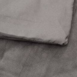 Berkfield Home Weighted Blanket with Cover Grey 200x220 cm 13 kg Fabric - thumbnail 5