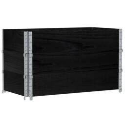 Berkfield Home Garden Planter Black 100x50 cm Solid Wood Pine - thumbnail 5