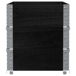 Berkfield Home Garden Planter Black 100x50 cm Solid Wood Pine - thumbnail 4