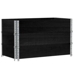 Berkfield Home Garden Planter Black 100x50 cm Solid Wood Pine - thumbnail 2