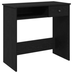 Berkfield Home Decorative Desk Black 80x40x75 cm Engineered Wood - Size: 80 x 40 x 75 cm - thumbnail 3