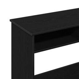 Berkfield Home Decorative Desk Black 80x40x75 cm Engineered Wood - Size: 80 x 40 x 75 cm - thumbnail 9