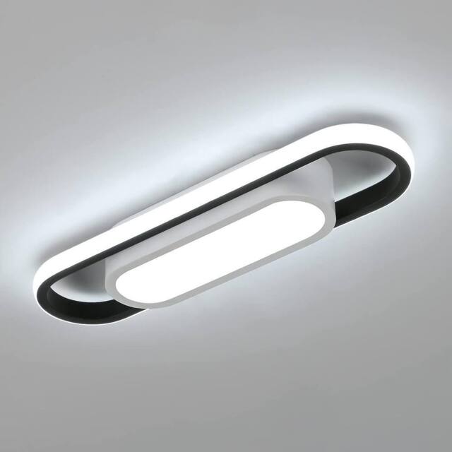Goeco Modern LED Ceiling Light 30W 6500K for Living Room Bedroom Kitchen in White - image 1