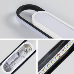 Goeco Modern LED Ceiling Light 30W 6500K for Living Room Bedroom Kitchen in White - thumbnail 7