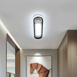 Goeco Modern LED Ceiling Light 30W 6500K for Living Room Bedroom Kitchen in White - thumbnail 3