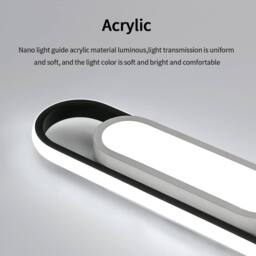 Goeco Modern LED Ceiling Light 30W 6500K for Living Room Bedroom Kitchen in White - thumbnail 6