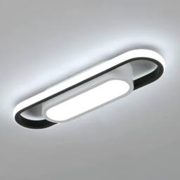 Goeco Modern LED Ceiling Light 30W 6500K for Living Room Bedroom Kitchen in White - thumbnail 1