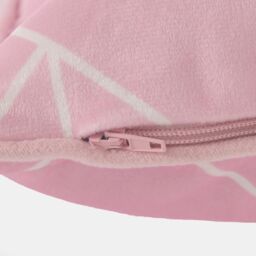 OHS 4 Pack Geo Matte Velvet Cushion Covers in Pink - Size: 45 cm x 45 cm - thumbnail 3