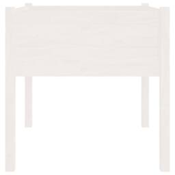 Berkfield Home Garden Planters 2 pcs White 70x70x70 cm Solid Pinewood - Size: 70 x 70 x 70 cm - thumbnail 5