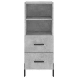 Berkfield Home Highboard Concrete Grey 34.5x34x180 cm Engineered Wood - thumbnail 6